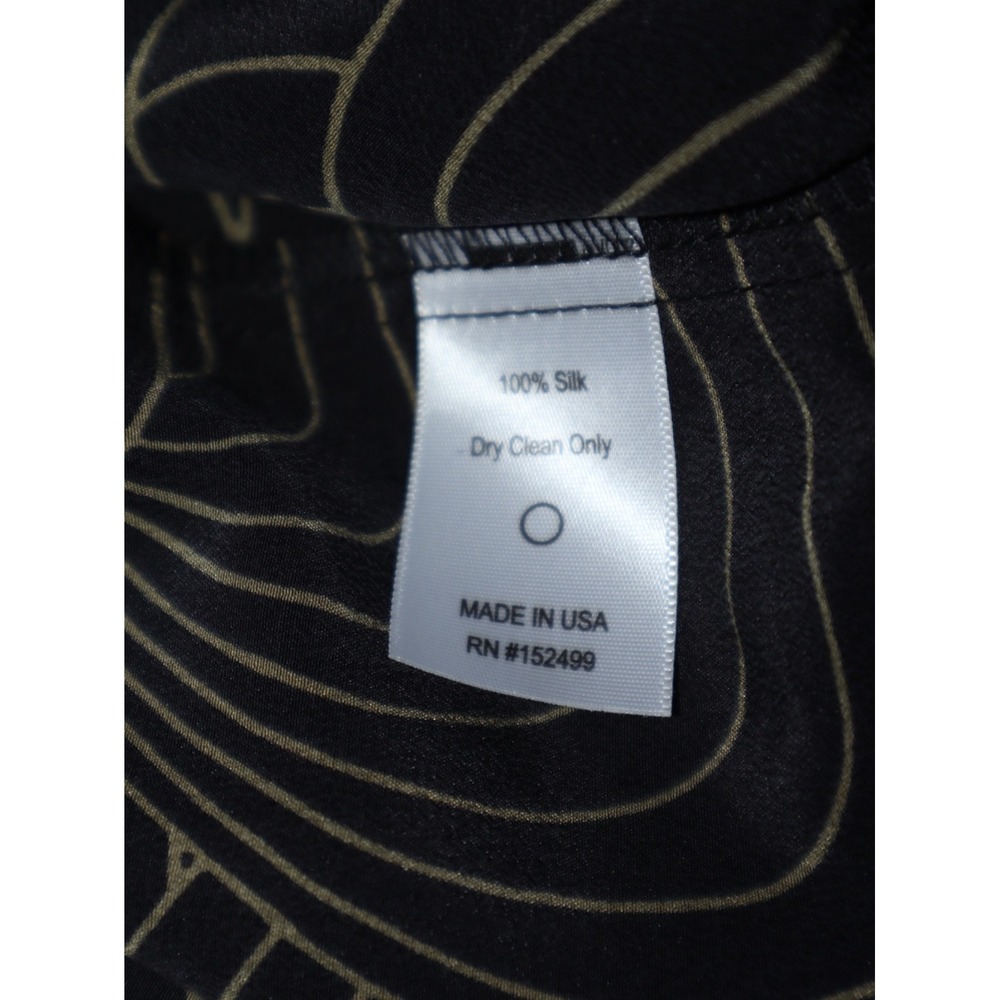 Amour Vert Phair Silk Babydoll Dress Women‎ Medium Charcoal Ripple NEW NWT Mini - Picture 6 of 6